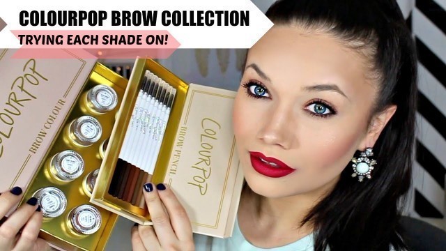 'Colourpop Cosmetics BROW Pencils & Brow Colour Review + LIVE SWATCHES!'