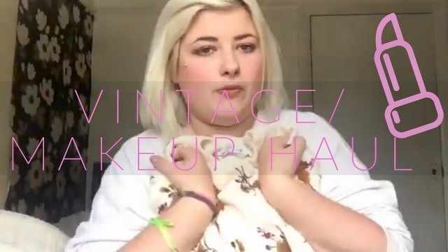 '♡ Vintage/Makeup Haul | The perks of being Lou ♡'