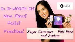 'Sugar Cosmetics  Brand Review| Full Face and First Impressions| Update| India| Kavya Suresh'