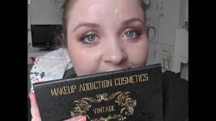 '♥ Smoky marron avec makeup addiction cosmetics palette Vintage'