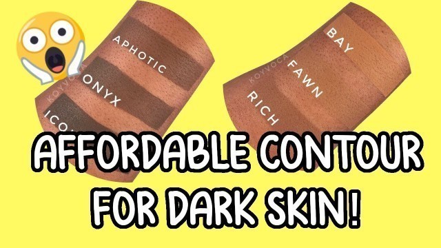 'CONTOUR AND BRONZERS FOR DARK SKIN?! KOYVOCA COSMETICS REVIEW'