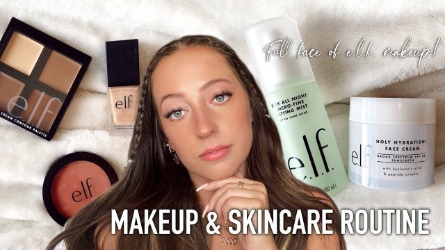 'Affordable Makeup and Skincare Routine ft e.l.f. || Full Face of e.l.f. Makeup'