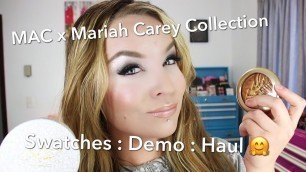 'Mac x Mariah Carey Collection : Haul : Demo : Swatches : 1st Impressions'