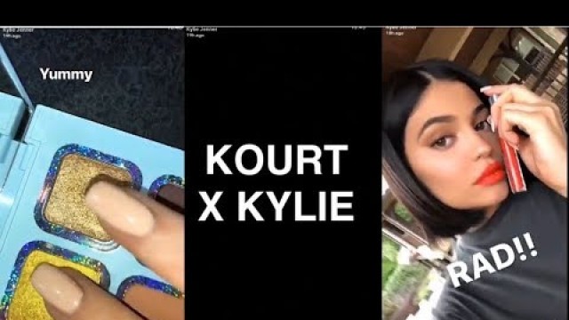 'Newest KOURT X KYLIE Collection | SWATCHES and Products | FULL SnapChat'