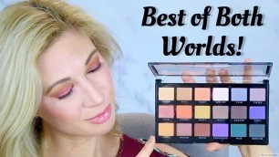 'Opposites Attract Elf Cosmetics Eyeshadow Palette Review | Burgundy Eyeshadow Tutorial Hooded Eyes'