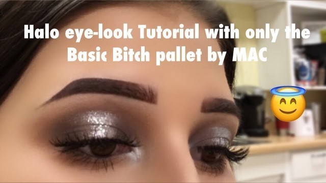 'Smokey Black&Silver Halo Tutorial with the Basic Bitch Pallet by MAC'