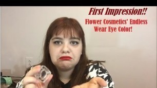 'First Impression! | Flower Cosmetics\' Endless Wear Eye Color!'