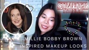 'Millie Bobby Brown : Stranger Things 2 premiere inspired makeup looks [ENG with Subtitle]'