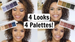 'ELF Bite Size Eyeshadow Palettes Tutorial - 4 LOOKS 4 PALETTES!'