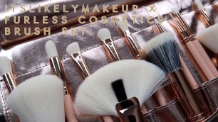 'itslikelymakeup x furless cosmetics collab brush set | review & demo | the fangirl eclectic'