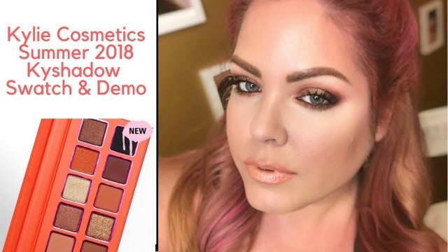 'Kylie Cosmetics Summer 2018 Kyshadow Eyeshadow Palette Swatches'