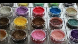 'Furless Cosmetics Pigment Swatches (full range)'