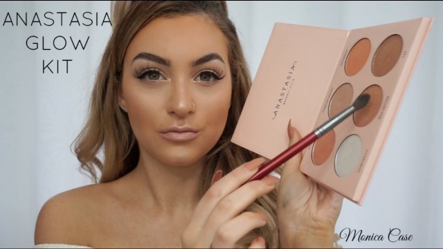 '♡Glowy Bronze Makeup Tutorial- USING ANASTASIA NICOLE GUERRIERO GLOW KIT♡- Monica Case'