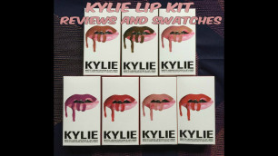 'Kylie Cosmetics Lip Kit Swatches & Reviews'