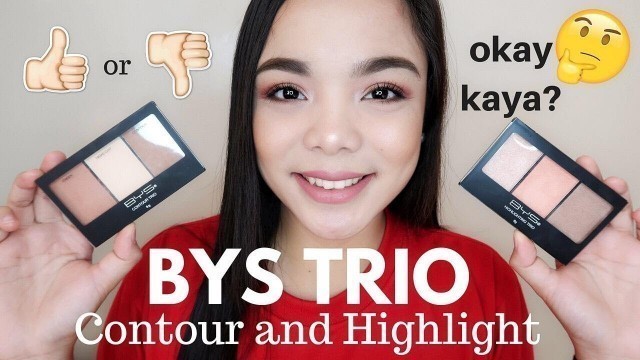 'BYS TRIO (Contour & Highlight) OKAY BA FOR ₱449? | Faith Miquiabas ♥'