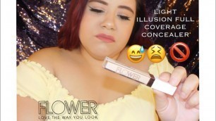 'FLOWER BEAUTY LIGHT ILLUSION FULL COVERAGE CONCEALER REVIEW! | 2018 | DRUGSTORE | BlancaEstelaBeauty'