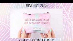'JANUARY 2018 COLOR CURATE ❤ Unbagging + Swatches'