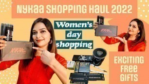 'NYKAA shopping haul 2022 | CLINIQUE/MAC/LOREAL/ELF cosmetics/PAC | Mini reviews + wear test'