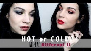 'Hot or Cold? DUE Look con la DIFFERENT II di MULAC COSMETICS| Swatches| MIM'