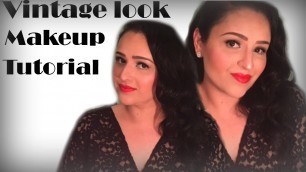 'Vintage Look Makeup Tutorial'