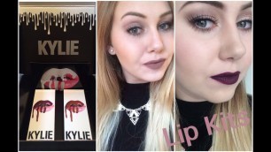 'Kylie Jenner Lip Kits! Unboxing & Try On!| Dolce K & Kourt K | Lucy Katherine McKay'