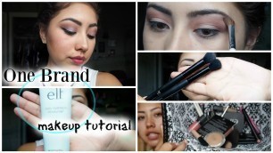 'One Brand Makeup Tutorial | Elf Cosmetics (Talk Through Video)'