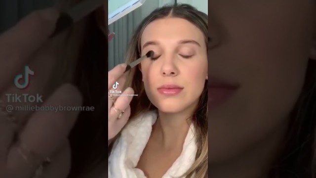 'Stranger Things | Millie Bobby Brown Make up Tutorial #shorts'