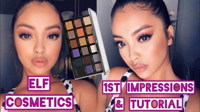 'ELF Cosmetics First Impressions & Tutorial | Easy Drugstore Tutorial | Opposites Attract Palette'