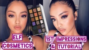 'ELF Cosmetics First Impressions & Tutorial | Easy Drugstore Tutorial | Opposites Attract Palette'