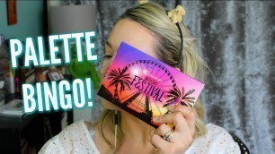 'PALETTE BINGO - BH Cosmetics Weekend Festival Palette Tutorial/GRWM'