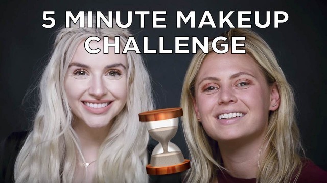 '5 minute makeup challenge with Jen & Deanna!'