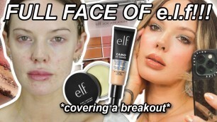 'ONE BRAND TUTORIAL *full face of elf cosmetics* // @ImMalloryBrooke'